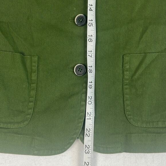 Barena Venezia Women’s Cotton Blazer Olive Green Size 42-US 8 talian Luxury - Picture 5 of 11